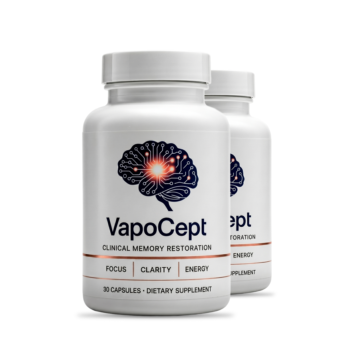 VapoCept brain health supplement, one bottle