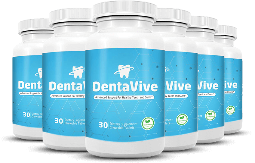 Frasco de DentaVive - suplemento probiótico oral